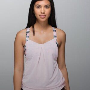 Lululemon Rest Less Tank with cinch drawcord waistband